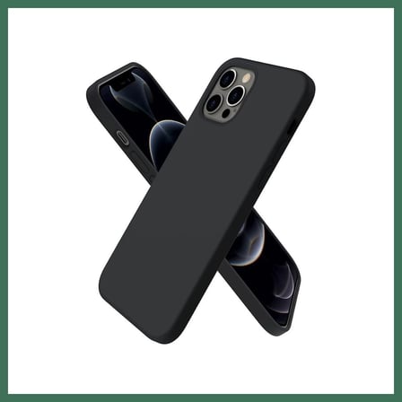 EN-CAG iPhone 12 Pro Uyumlu Kılıf First Silikon - Siyah BSS