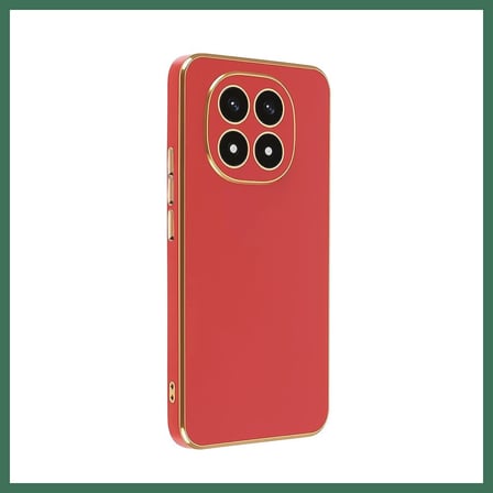 EN-CAG Redmi Note 14 Pro 4G Uyumlu Kılıf Volet Silikon - Kırmızı BSS