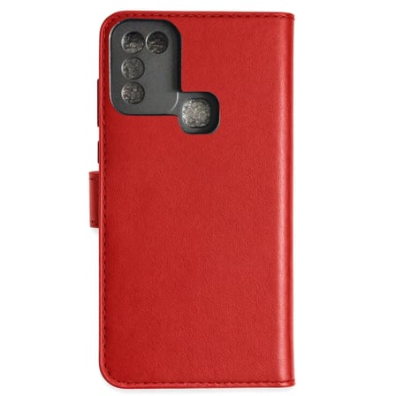 EN-CAG İnfinix Hot 10 Play Uyumlu Kılıf Trend S Plus Kapaklı Kılıf - Kırmızı BSS
