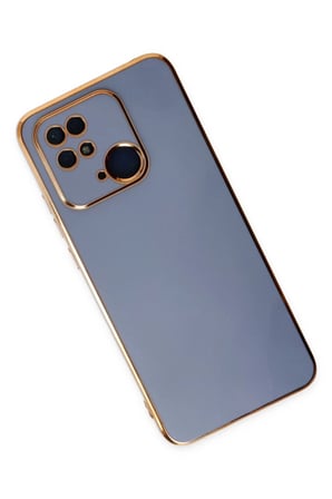 EN-CAG Redmi 10C Uyumlu Kılıf Volet Silikon - Mavi BSS