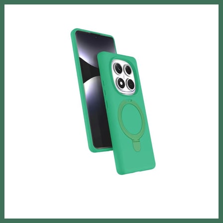 EN-CAG Redmi Note 14 Pro 4G Uyumlu Regal Magsafe Standlı Kapak - Yeşil BSS