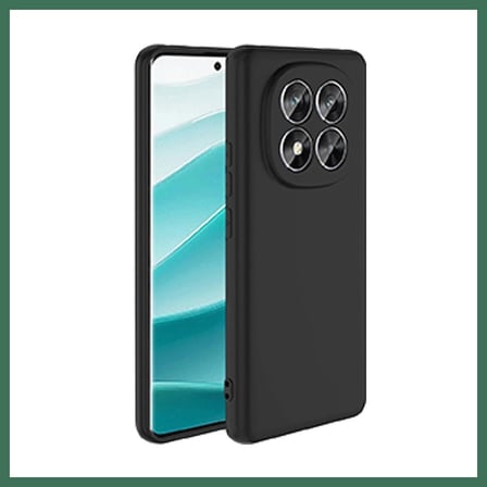 EN-CAG Redmi Note 14 Pro 5G Uyumlu Kılıf First Silikon - Siyah BSS