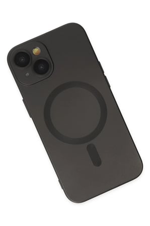 EN-CAG iPhone 14 Plus Uyumlu Kılıf Moshi Lens Magneticsafe Silikon - Siyah BSS