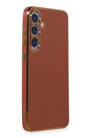 EN-CAG Samsung Galaxy S24 Plus Uyumlu Kılıf Volet Silikon - Kırmızı BSS