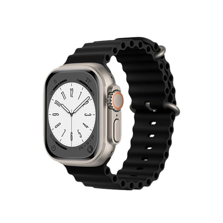 EN-CAG Watch 38mm Uyumlu Ocean Kordon - Siyah BSS