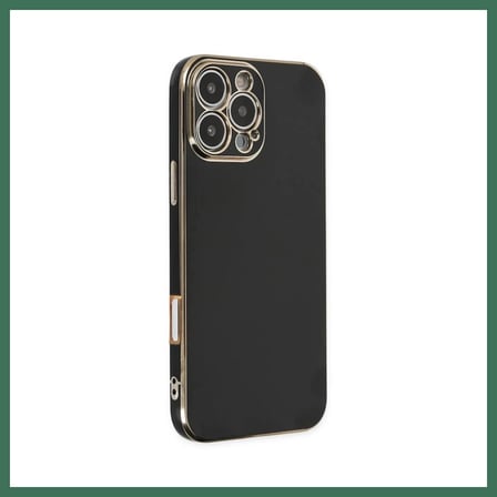 EN-CAG iPhone 16 Pro Max Uyumlu Kılıf Volet Silikon - Siyah BSS