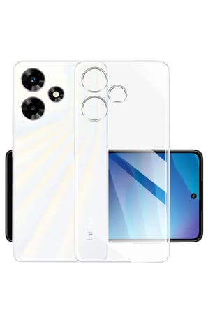 EN-CAG İnfinix Hot 30i Uyumlu Kılıf Lüx Şeffaf Silikon BSS