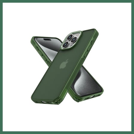 EN-CAG iPhone 14 Pro Uyumlu Kılıf Elegant Kapak - Yeşil BSS