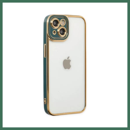 EN-CAG iPhone 14 Plus Uyumlu Kılıf Liva Lens Silikon - Yeşil BSS