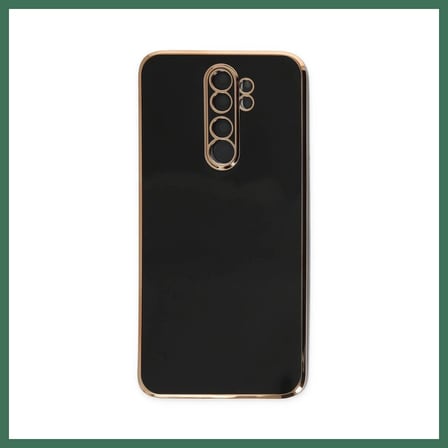 EN-CAG Redmi Note 8 Pro Uyumlu Kılıf Volet Silikon - Siyah BSS