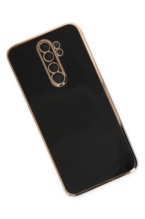 EN-CAG Redmi Note 8 Pro Uyumlu Kılıf Volet Silikon - Siyah BSS
