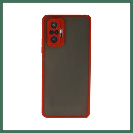 EN-CAG Redmi Note 10 Pro Uyumlu Kılıf Montreal Silikon Kapak - Kırmızı BSS