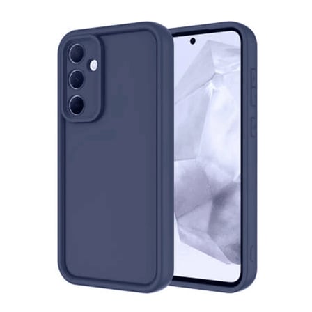 EN-CAG Samsung Galaxy A16 5G Uyumlu Kılıf Viera Silikon - Lacivert BSS