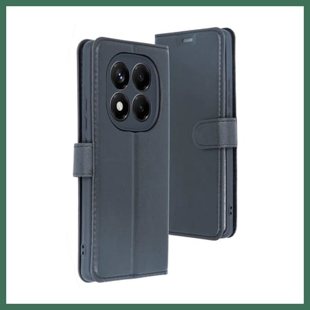 EN-CAG Redmi Note 14 Pro 5G Uyumlu Kılıf Trend S Plus Kapaklı Kılıf - Siyah BSS