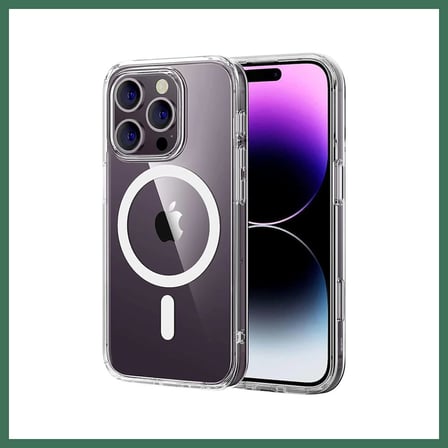 EN-CAG iPhone 16 Pro Max Uyumlu Combo Sert Şeffaf Magsafe Kapak - Şeffaf BSS
