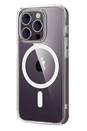 EN-CAG iPhone 16 Pro Max Uyumlu Combo Sert Şeffaf Magsafe Kapak - Şeffaf BSS