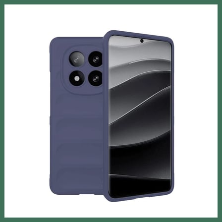 EN-CAG Redmi Note 14 Pro 5G Uyumlu Kılıf Optimum Silikon - Lacivert BSS