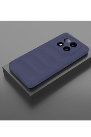 EN-CAG Redmi Note 14 Pro 5G Uyumlu Kılıf Optimum Silikon - Lacivert BSS