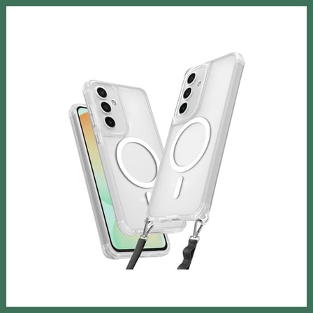 EN-CAG Samsung Galaxy S23 FE Uyumlu Kılıf Enka Magsafe Silikon Kılıf - Şeffaf BSS