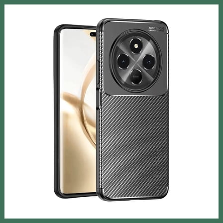 EN-CAG Tecno Spark 30 Uyumlu Kılıf Auto Focus Karbon Kapak - Siyah BSS