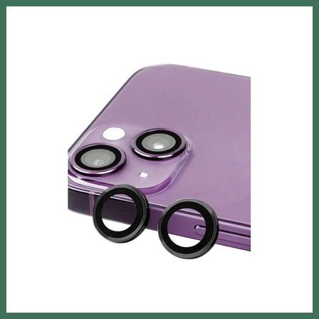 EN-CAG iPhone 14 Plus Uyumlu Raze Metal Kamera Lens - Siyah BSS