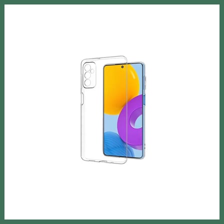EN-CAG Samsung Galaxy M52 5G Uyumlu Kılıf Deluxe 2mm Şeffaf Silikon - Şeffaf BSS