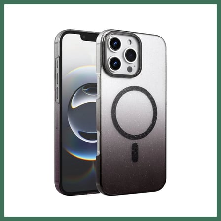 EN-CAG iPhone 16 Pro Uyumlu Glossy Magsafe Kapak - Siyah BSS