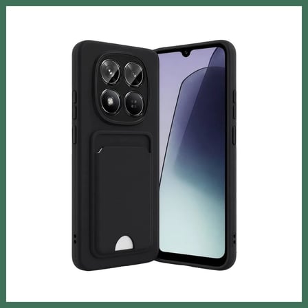 EN-CAG Redmi Note 15 4G Uyumlu Kelvin Kartvizitli Silikon - Siyah BSS