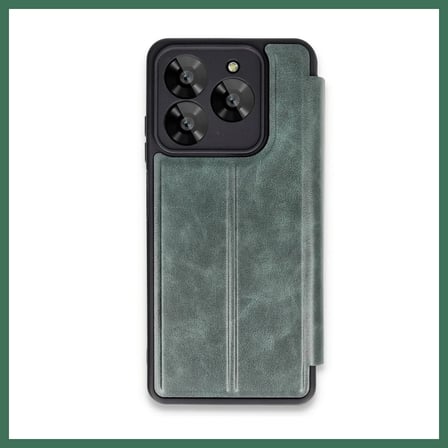EN-CAG General Mobile Era 50 Kılıf Flip Cover - Koyu Yeşil BSS