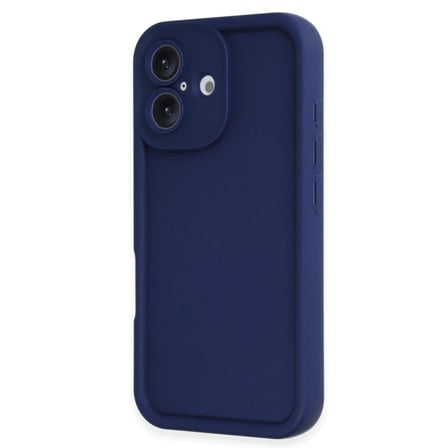 EN-CAG iPhone 16 Uyumlu Kılıf Viera Silikon - Lacivert BSS