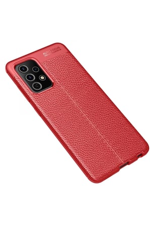 EN-CAG Samsung Galaxy A52 Uyumlu Kılıf Auto Focus Kapak - Kırmızı BSS