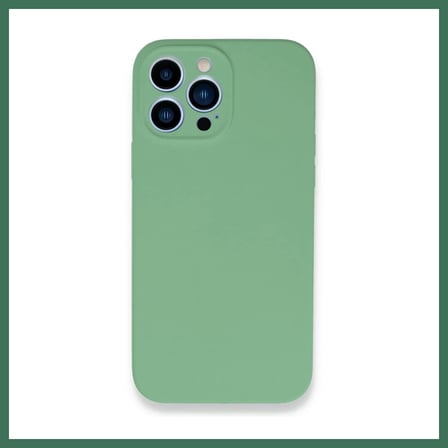 EN-CAG iPhone 13 Pro Max Uyumlu Kılıf Lansman Legant Silikon - Yeşil BSS