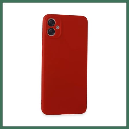 EN-CAG Samsung Galaxy A05 Uyumlu Kılıf First Silikon - Kırmızı BSS