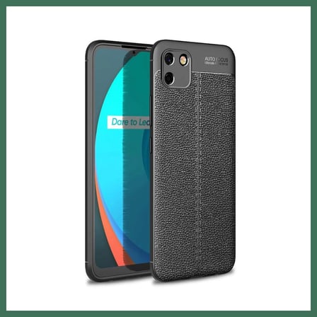 EN-CAG Realme C11 2021 Uyumlu Kılıf Auto Focus Kapak - Siyah BSS