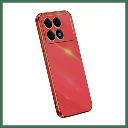 EN-CAG Poco X6 Pro Uyumlu Kılıf Volet Silikon - Kırmızı BSS