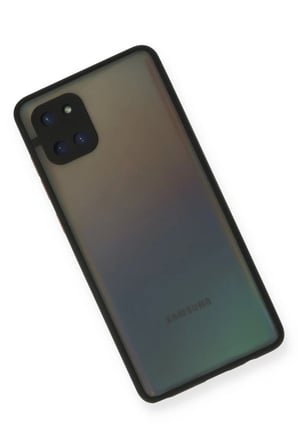 EN-CAG Samsung Galaxy A81 / Note 10 Lite Kılıf Montreal Silikon Kapak - Siyah BSS
