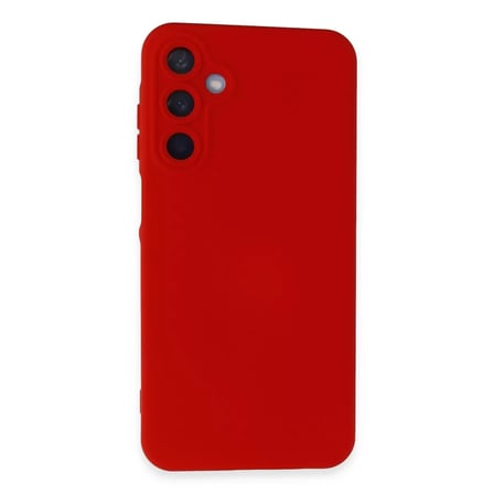 EN-CAG Samsung Galaxy A35 5G Uyumlu Kılıf Nano içi Kadife Silikon - Kırmızı BSS
