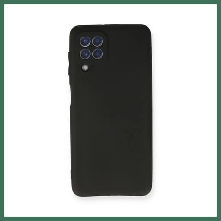 EN-CAG Samsung Galaxy A22 Uyumlu Kılıf First Silikon - Siyah BSS