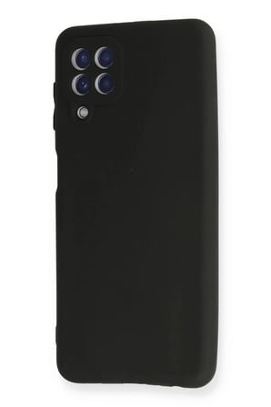 EN-CAG Samsung Galaxy A22 Uyumlu Kılıf First Silikon - Siyah BSS