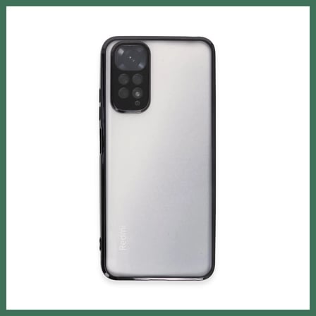 EN-CAG Redmi Note 11 Uyumlu Kılıf Lensli Silikon - Siyah BSS