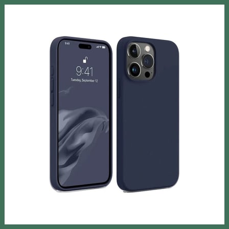 EN-CAG iPhone 15 Pro Uyumlu Kılıf First Silikon - Lacivert BSS