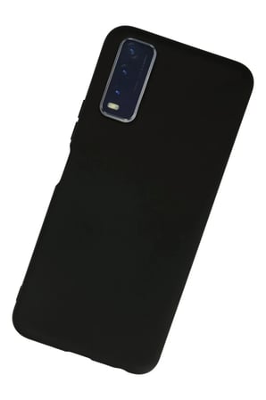 EN-CAG Vivo Y11S Uyumlu Kılıf Nano içi Kadife Silikon - Siyah BSS