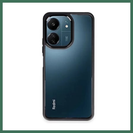 EN-CAG Redmi 13C Uyumlu Kılıf Power Silikon - Siyah BSS