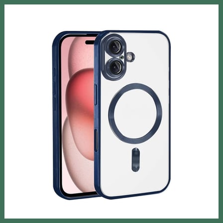 EN-CAG iPhone 17 Uyumlu Kross Magneticsafe Kapak - Lacivert BSS