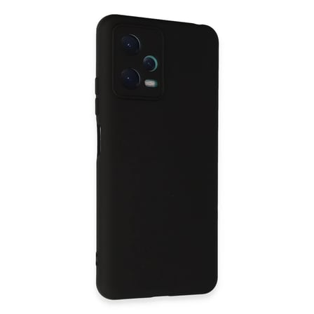 EN-CAG Redmi Note 12 5G Uyumlu Kılıf Nano içi Kadife Silikon - Siyah BSS