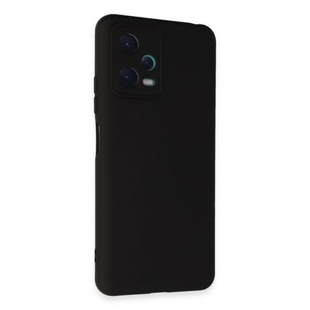 EN-CAG Redmi Note 12 5G Uyumlu Kılıf Nano içi Kadife Silikon - Siyah BSS