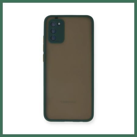 EN-CAG Samsung Galaxy A03S Uyumlu Kılıf Montreal Silikon Kapak - Yeşil BSS