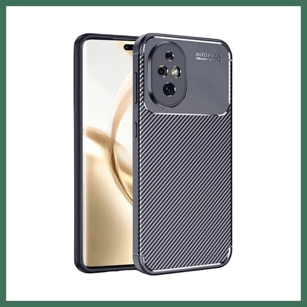 EN-CAG Honor 200 Uyumlu Kılıf Auto Focus Karbon Kapak - Lacivert BSS