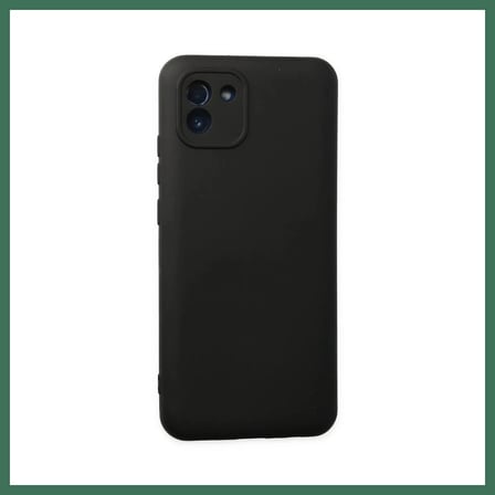 EN-CAG Samsung Galaxy A03 Uyumlu Kılıf Nano içi Kadife Silikon - Siyah BSS
