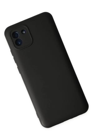 EN-CAG Samsung Galaxy A03 Uyumlu Kılıf Nano içi Kadife Silikon - Siyah BSS